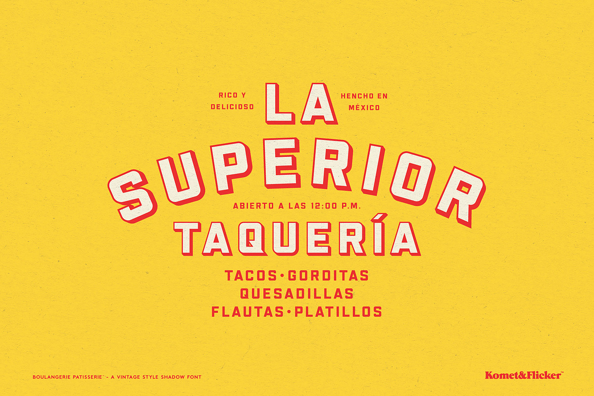 Boulangerie Patisserie, a Sans Serif Font by Komet & Flicker (Photo 3 of 14)