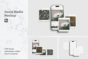 Realistic Social Media Mockup PSD, an Advertising Mockup by MA-KING_ART (Thumbnail 1 of 5)