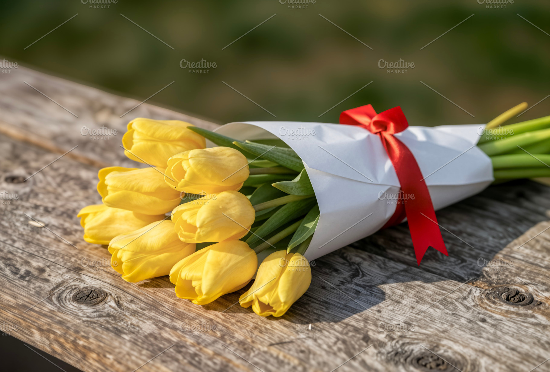 Bouquet of Yellow Tulips, a Photo by rarrarorro