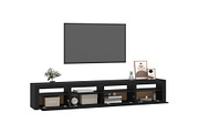 Modern LED Laser-Cut TV Shelf Bundle, a Furniture 3D Model by DoubleVision (Thumbnail 3 of 4)