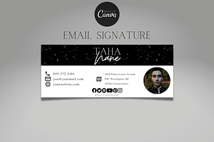 Email Signature Canva Template