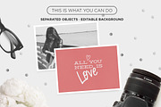 MockUp - Greeting Cards Camera, a Print Template by tomodachi studio (Thumbnail 3 of 3)
