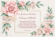 Camellia Watercolor Floral Clipart, a Decorative Illustration by ForhadGFX (Thumbnail 1 of 14)