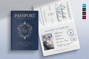 Passport Wedding Invitation Template, an Invitation Template by BrandPacks (Thumbnail 1 of 4)