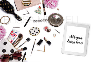 Beauty Styled Mockup Pink #17