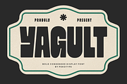 Yagult - Bold Condensed Display Font, a Sans Serif Font by Pekotype (Thumbnail 1 of 15)