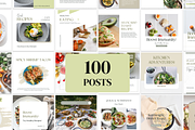 Minimal Food Canva Instagram Set, a Social Media Template by VeliusCreativeStudio (Thumbnail 3 of 10)