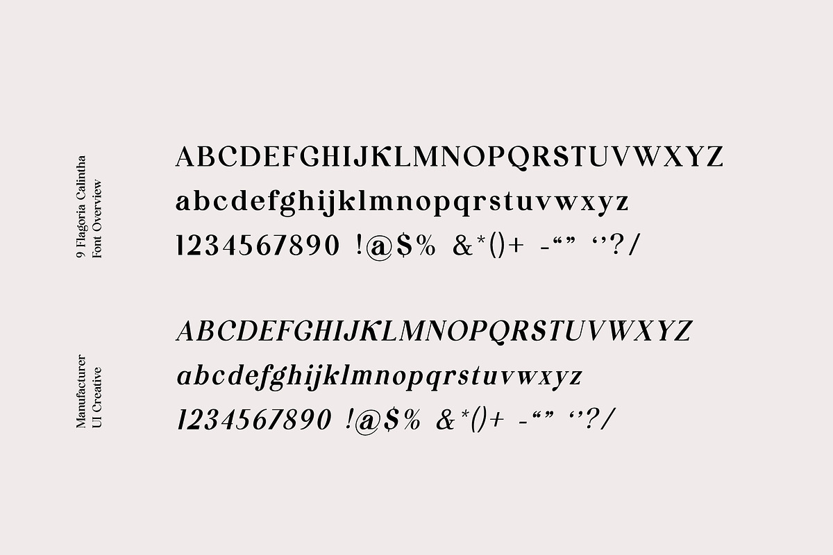 Flagoria Calintha Serif Font Family, a Serif Font by UICreative (Photo 2 of 14)