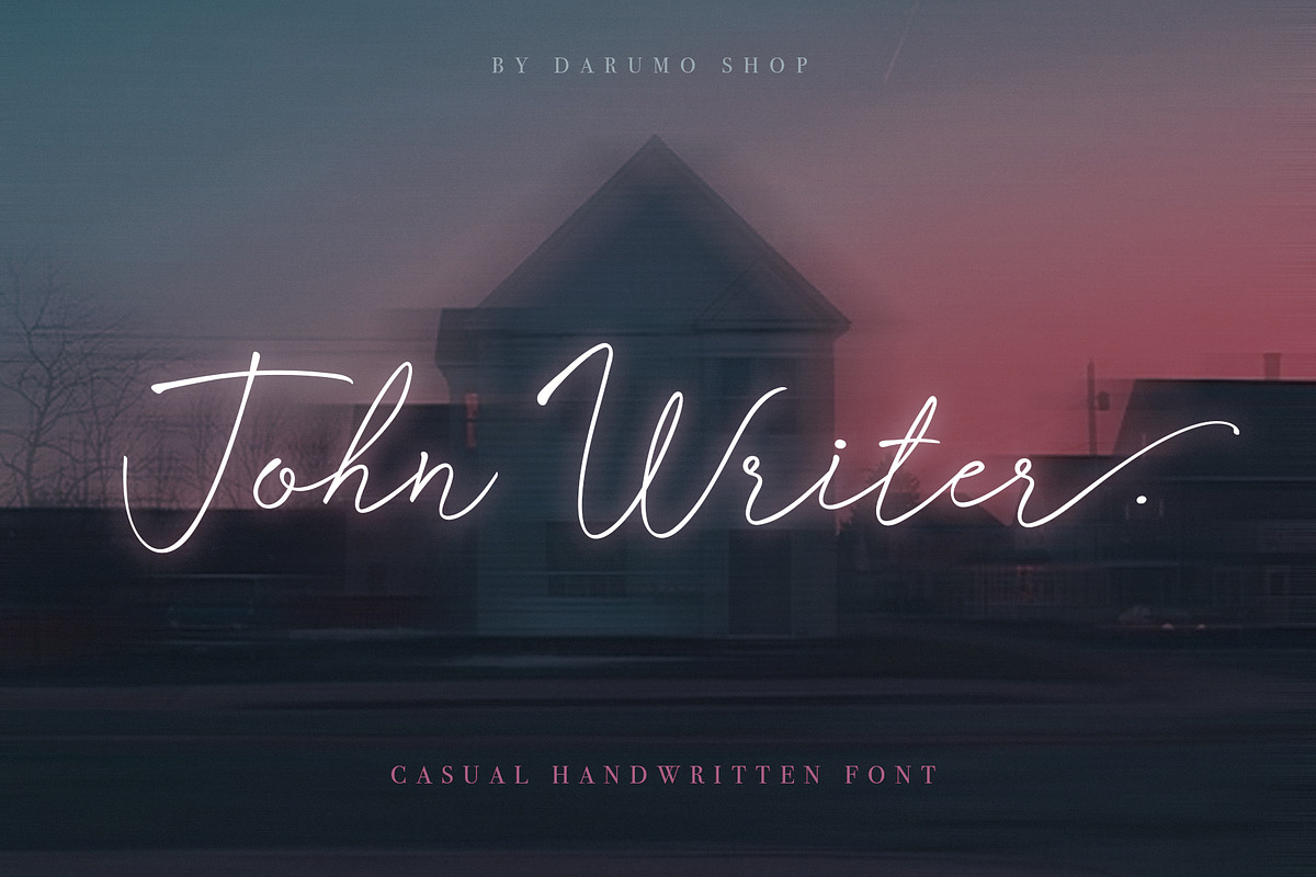 John Writer font, a Handwritten Font by Darumo Shop (Photo 1 of 8)