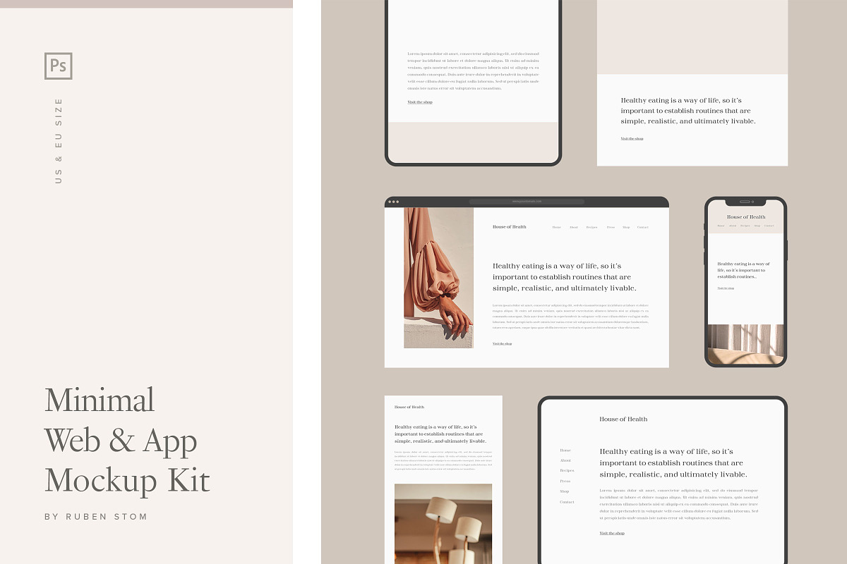 Mockup Kit Bundle, an iPhone Mockup by Ruben Stom (Photo 39 of 44)