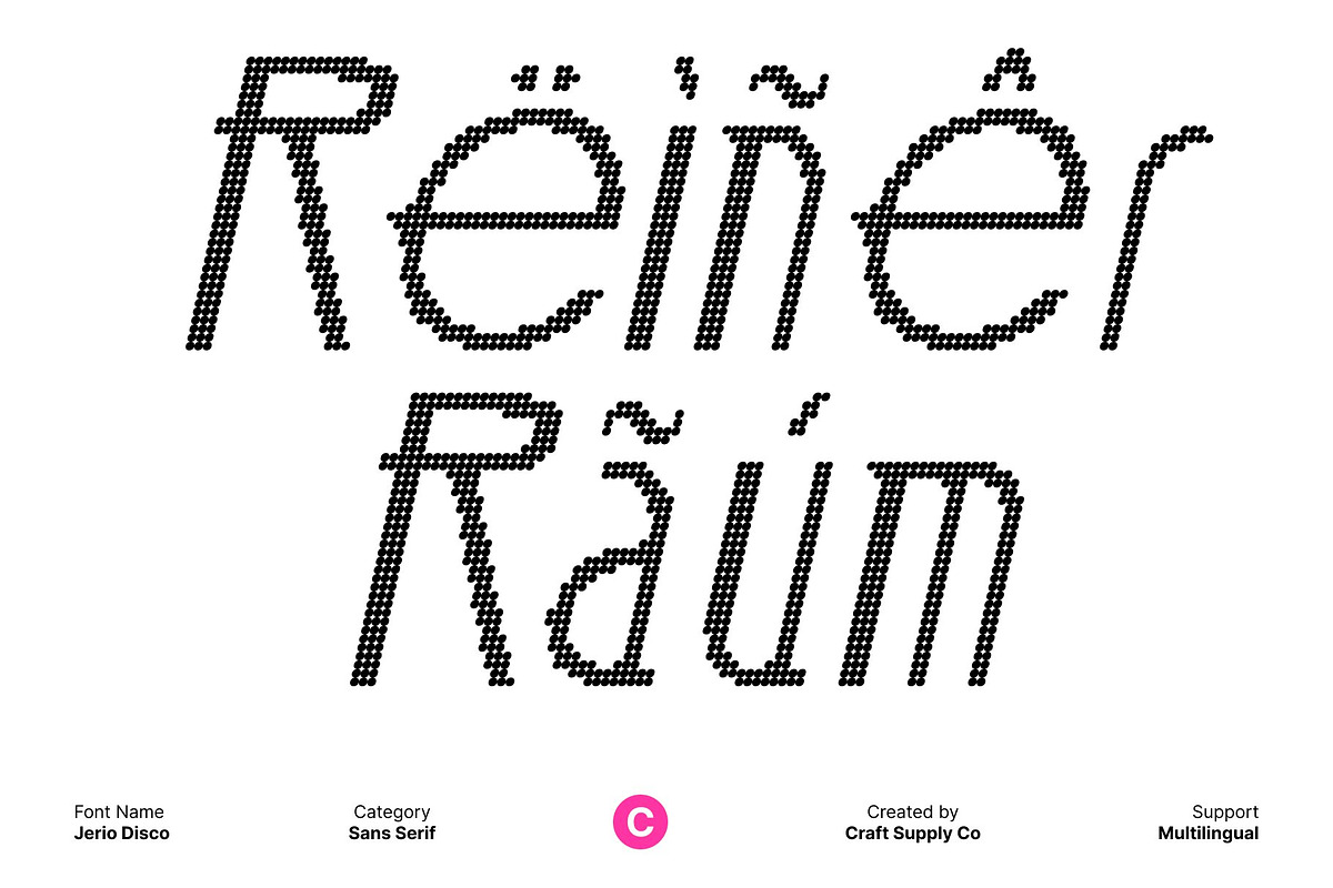 Jerio Disco, a Sans Serif Font by Craft Supply Co. (Photo 7 of 8)