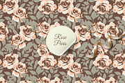 ROSE PARIS - Elegant Floral Pattern, a Pattern Graphic by Debby Blooms (Thumbnail 1 of 5)