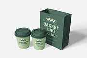 Paper Cup Bakery Bag Mockup, an Advertising Mockup by Indah (Thumbnail 5 of 6)