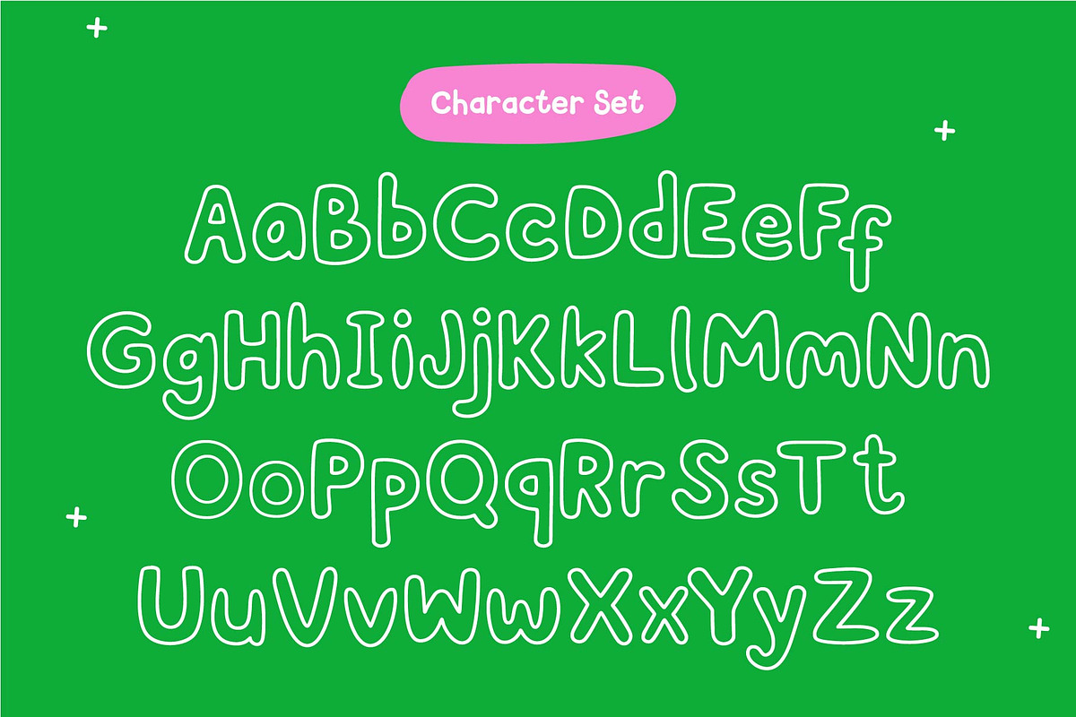 Plumsy – Outline Handwriting Font, a Handwritten Font by Huge Dream Studio (Photo 3 of 8)