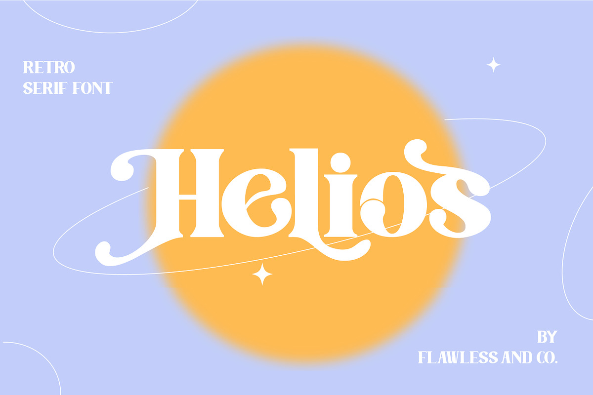 Helios Retro Font, a Serif Font by Flawless And Co (Photo 1 of 16)