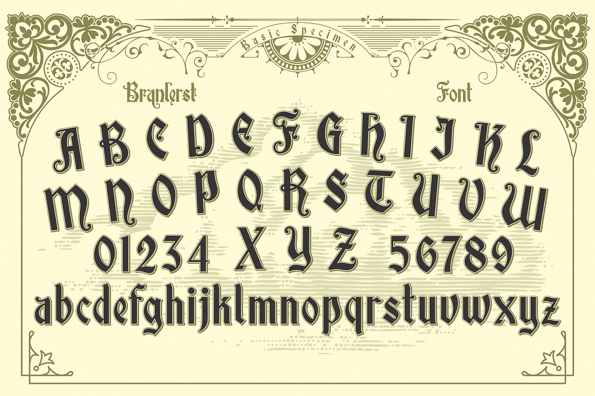 Branlerst, a Blackletter Font by uncurve (Photo 5 of 9)