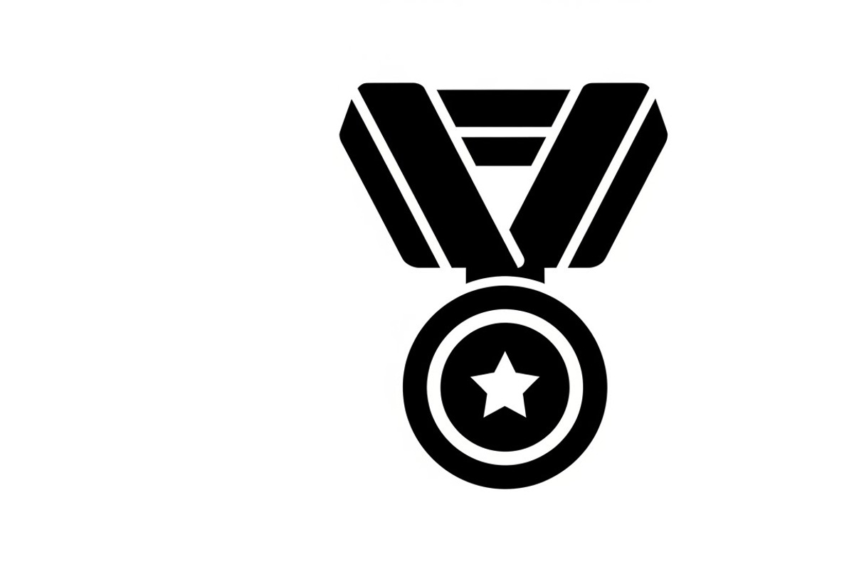 Modern medal icon vector logo design, an Illustration by Amazin_art (Photo 22 of 29)