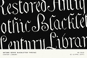 Gothic Blackletter Calligraphy Font, a Blackletter Font by Century Library (Thumbnail 1 of 6)