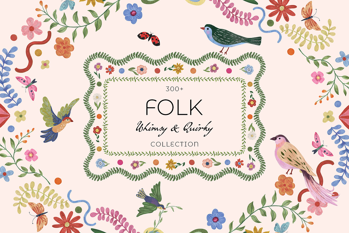 Modern FOLK Art Whimsy & Quirky, an Illustration by SunnyAfternoons (Photo 1 of 16)