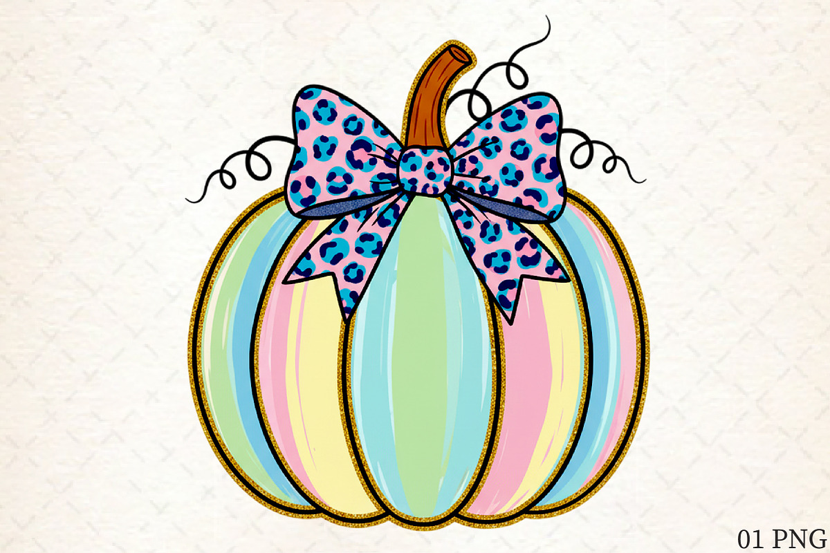 Brushstroke Coquette Pumpkin Fall PN, an Illustration by Libby Wishes (Photo 1 of 6)