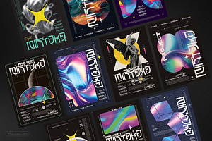 Mintaka – Poster Templates Bundle, a Poster Template by pixelsao