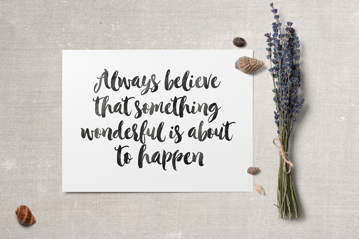 50%Off-Hustle Brush + Bonus, a Script Font by Graphic Box (Photo 11 of 12)
