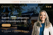 Canva Website Template Real Estate, a Landing Page Template by vectorocean (Thumbnail 1 of 11)