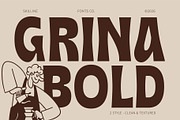 SFC Grina - Chunky Display Font, a Sans Serif Font by Skilline Supply Co. (Thumbnail 1 of 8)
