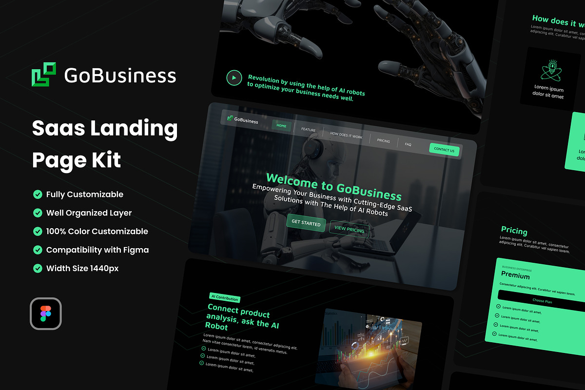 Startup Business Landing Page, a Landing Page Template by UICreative (Photo 1 of 4)
