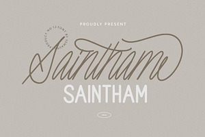 SAINTHAM Font Duo
