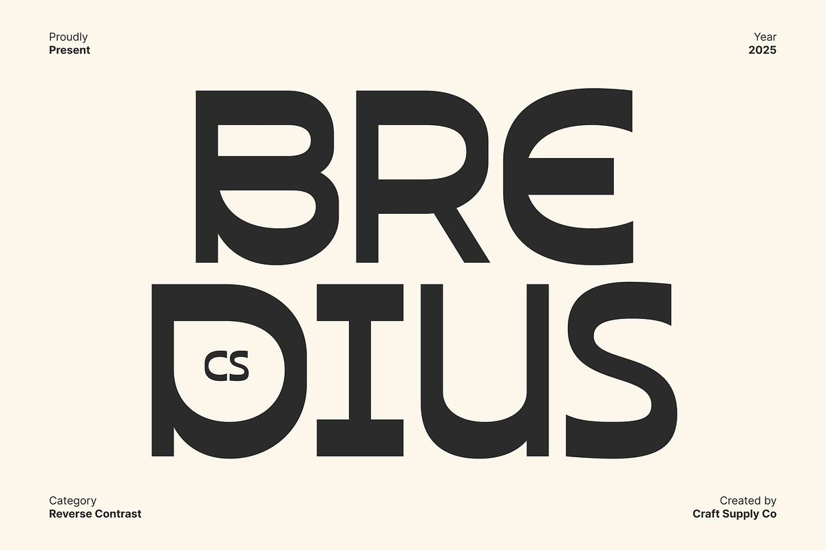 CS Bredius – Quirky Font, a Sans Serif Font by Craft Supply Co. (Photo 1 of 8)