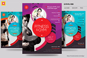 Fitness Flyer / Gym Flyer V13, a Flyer Template by Satgur Graphic Design (Thumbnail 1 of 3)