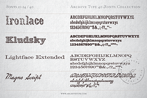 40 Archive Fonts Collection