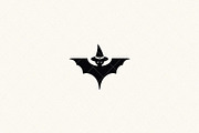 Bat Witch Icon, a Seasonal Illustration by Vectorium Studio (Thumbnail 2 of 3)