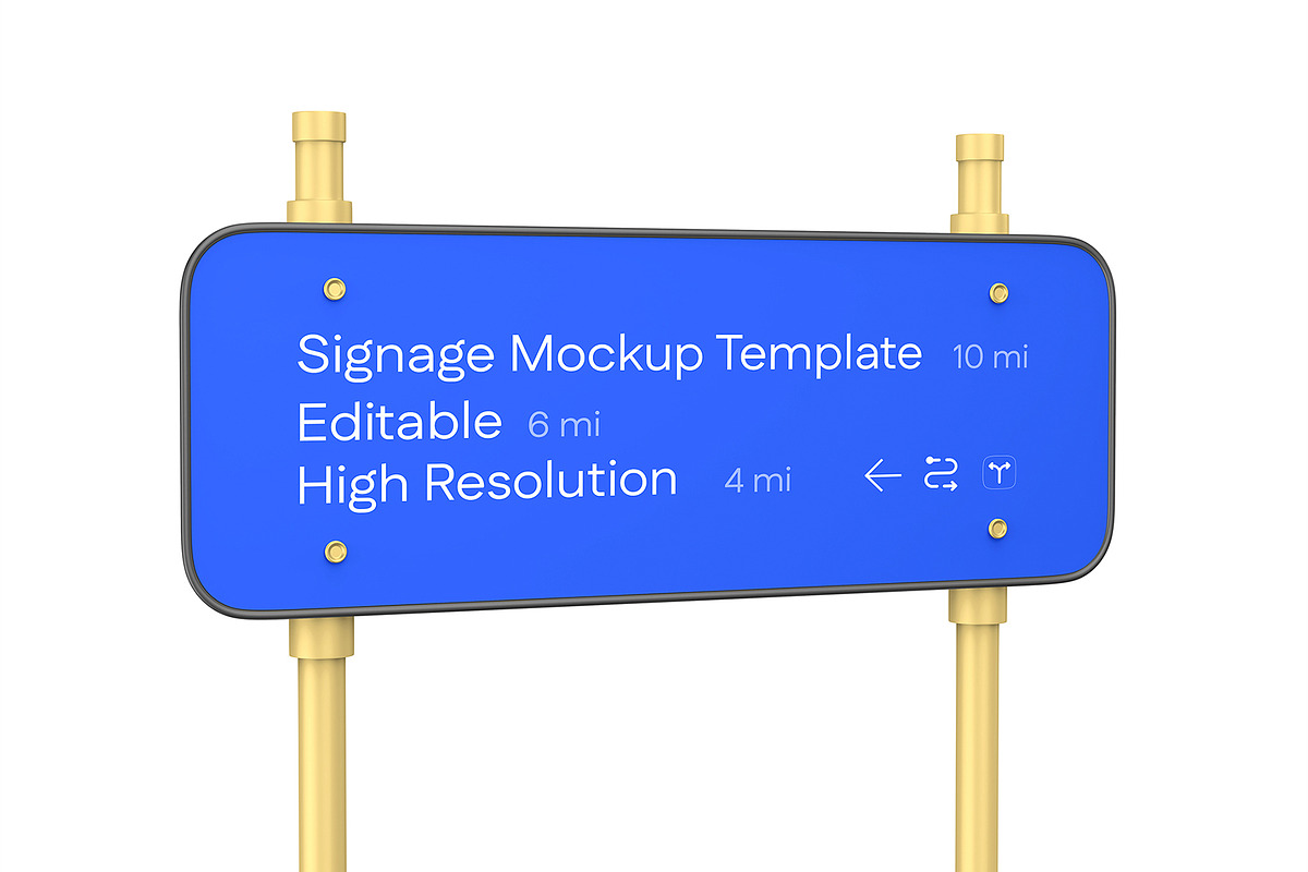 Editable Signage Mockup Template, a Product Mockup by graphypix (Photo 1 of 4)