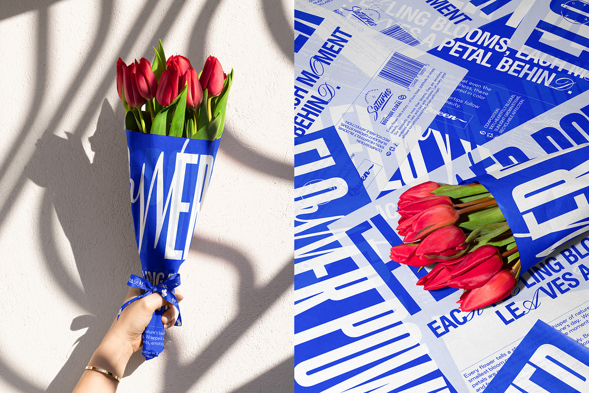 Bouquet Tissue Wrapping Paper Mockup, a Merchandise Mockup by creatsy5 (Photo 21 of 22)