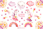 Unicorns Life. Watercolor collection, an Animal Illustration by UlitkaStudio (Thumbnail 5 of 29)