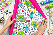 645 Doodles & Patterns - Clipart Set, an Object Graphic by Velliniki (Thumbnail 5 of 7)
