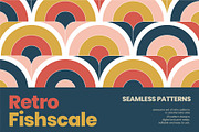 Retro Fish Scale Seamless Patterns, a Pattern Graphic by Firowerk (Thumbnail 1 of 8)