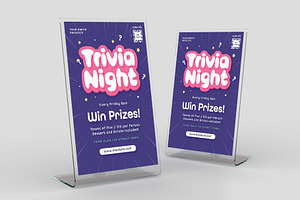 Simple Trivia Night Flyer Template