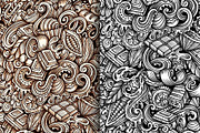 Chocolate Graphics Doodle Patterns, a Pattern Graphic by BALABOLKA (Thumbnail 5 of 7)