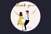 Mythical Dancing Couples, an Illustration by Fantom Fifi Art (Thumbnail 5 of 5)