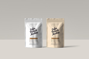 Coffee Pouch Packaging Mockup