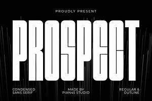 Prospect - Condensed Sans Serif Font