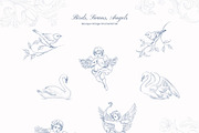 Baroque Vintage Ornamental set, a Decorative Illustration by Yuliia Lashevska (Thumbnail 13 of 19)