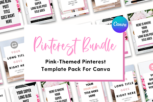 Pinterest Pin Templates For Canva