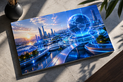 Futuristic Technology Backgrounds, a Background Graphic by MarisoArt (Thumbnail 5 of 5)