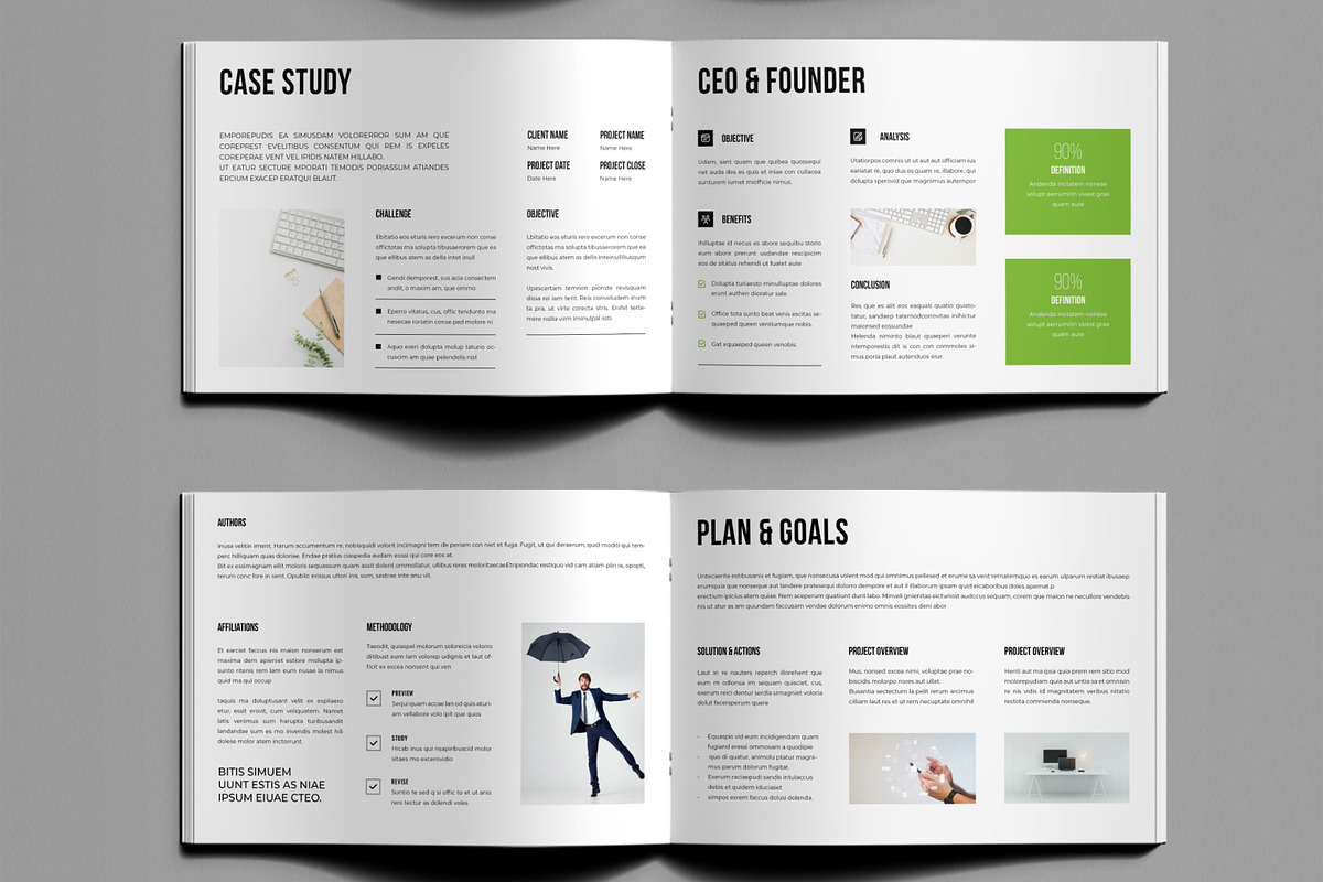 Professional Case Study Template, a Brochure Template by ContestDesign (Photo 4 of 5)