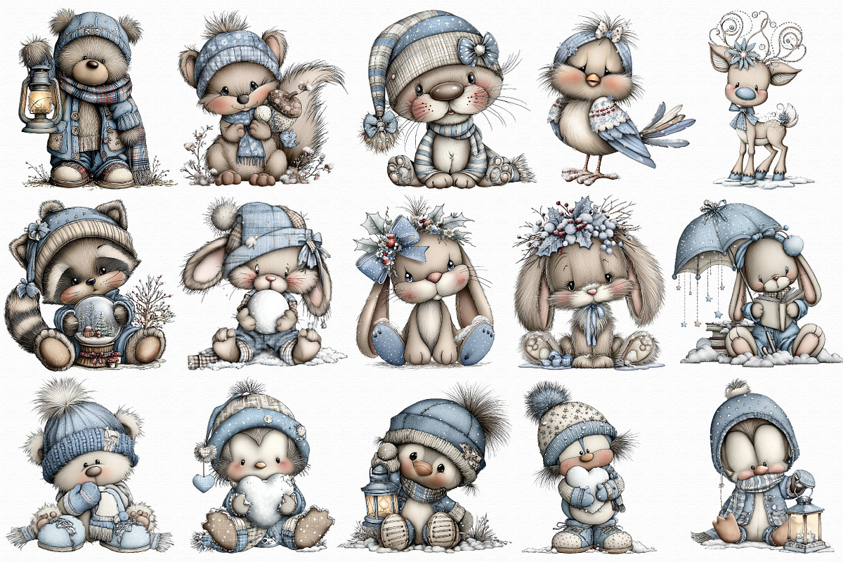 Whimsical Winter Clipart, an Illustration by Libby Wishes (Photo 8 of 8)