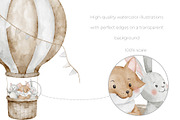 Balloon Animals Watercolor Nursery, an Illustration by Alisles (Thumbnail 11 of 12)